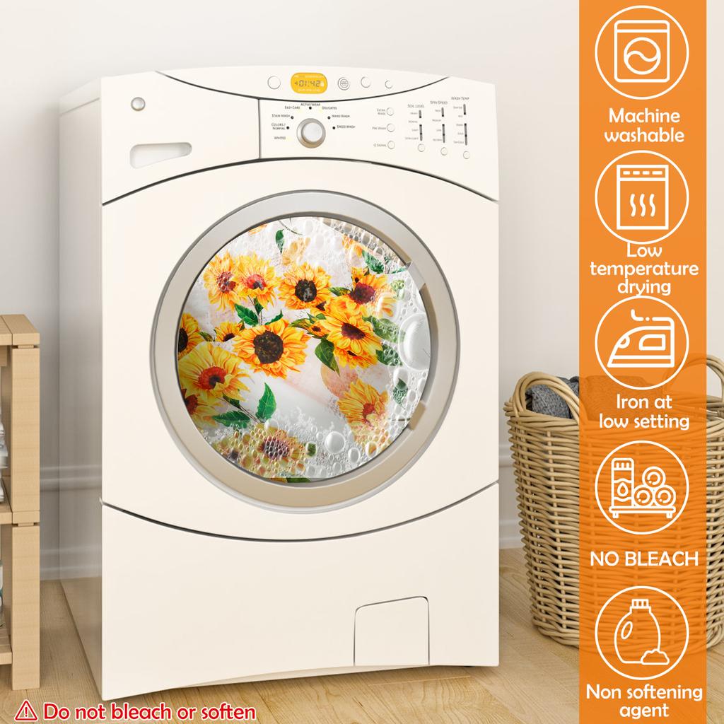 3-teilige Vorhänge mit Volant und waschbaren Raffrollos Sonnenblumen-Vorhangset mit lichtfilternden Polyestervorhängen für Heim-Küchendekor