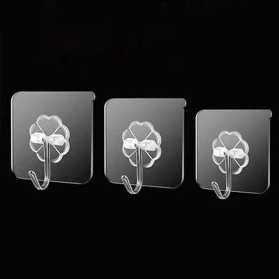 1 Pcs Hooks Transparent Strong Self Adhesive Door Wall Hangers Hooks Suction Heavy Load Rack Cup Sucker For Kitchen Bathroom