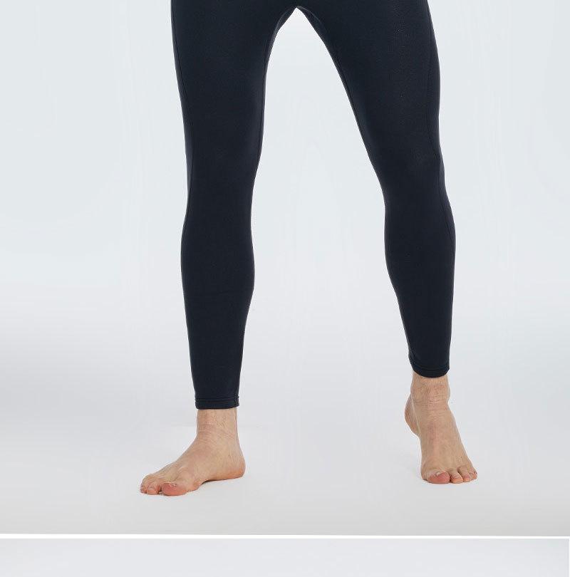 Men's 3mm Thickened Warm Diving and Surfing Wetsuit Top with Front Zipper