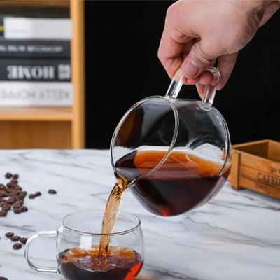 High-temperature Resistant Glass Coffee Pot, Hand-brewed with Scale, Sharing Pot, Thickened Heat-resistant Filter
