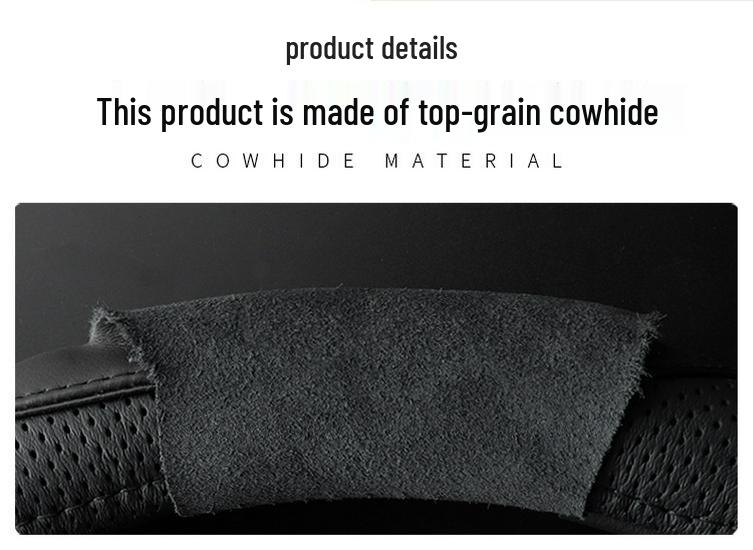Genuine Leather Steering Wheel Cover for GAC 21 GS84M8M6GS53GA4 Aion V S ME580