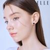 14K Gold Plated Double One Earrings (Gold Pin) ELGPEE432