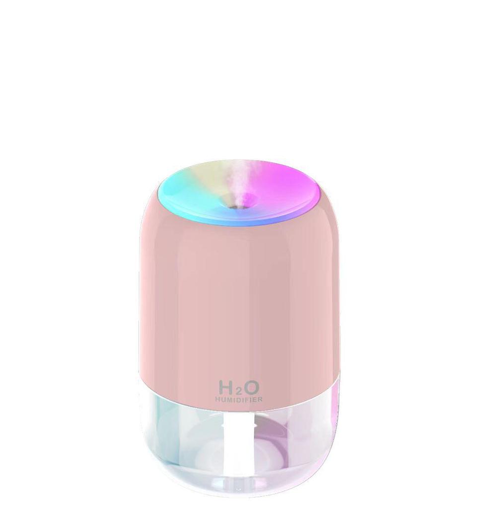 USB Home Humidifier 988: Large-Capacity Aroma Diffuser with Seven-Color LED for Bedroom and Car