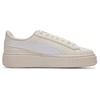 New PUMA BASKET PLATFORM Canvas V2 Coverage Breathable Low Top Skateboard Shoes Women's White 399699-02