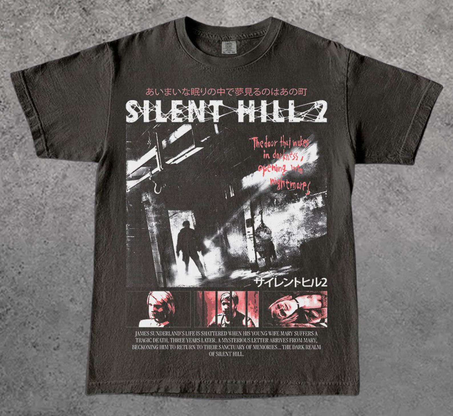 Silent Hill 2 Survival Game Unisex Tee, Horror Video Game T-Shirt, Gamer GifT-Shirt, Pyramid Head Graphic Top, Halloween Gift Apparel S