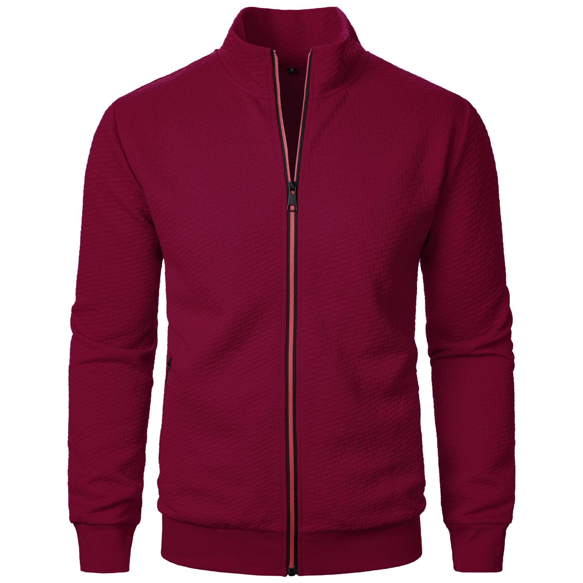 Мужская куртка на молнии с воротником-стойкой — фото 3