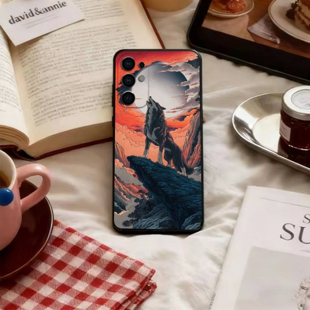 

The Wolf Phone Case Soft black For Samsung S25,S24,S21,S22,S23,S30,Ultra,S20,Plus,Fe,Lite Samsung S23plus5G