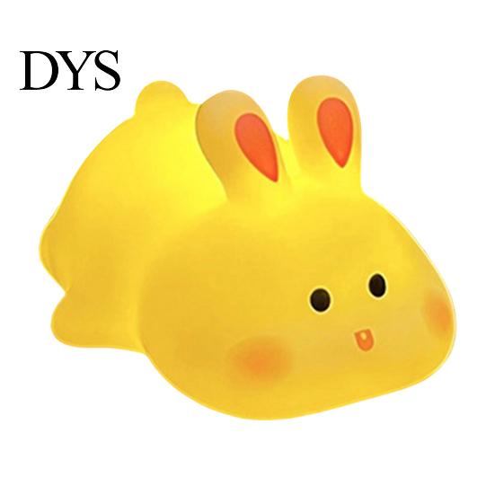 Cute Room Decor Accessories Bunny Night Light, Cartoon Rabbit Nursery Battery Operated Table Lamp, Birthday Gift for Kids Kawaii Animal Lamp with Warm