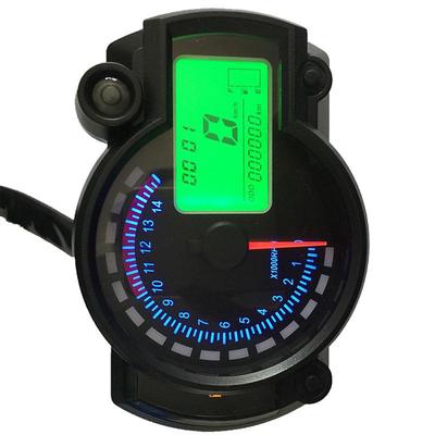 Universal Adjustable Color Backlight LCD Digital Motorcycle Speedometer Odometer Motor Bike