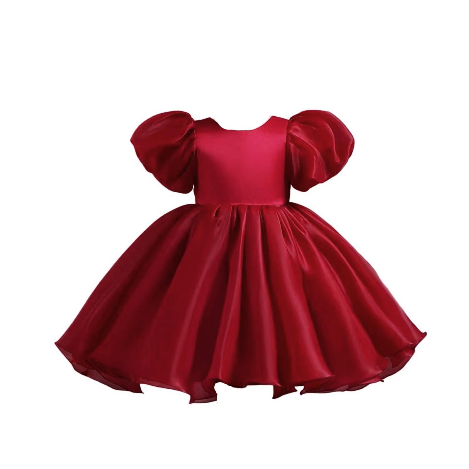 

Платья принцесс Платья с рукавами-фонариками Платья на день рождения Осенние платья Платья для девочек Платья 90 красный