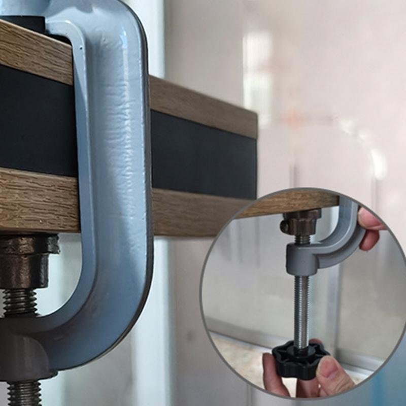 Morsetto da Cucito in Legno e Pelle con Manico Ergonomico per Artigianato e Progetti Design con Presa Materiali Naturali