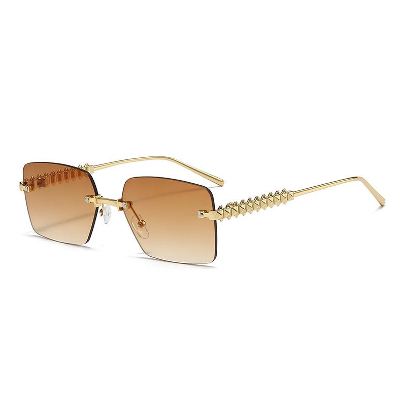 New Vintage Frameless Square Sunglasses Women Men Rectangle Sun Glasses Female Eyewear Sunglasses for Male Female Eyeglasses