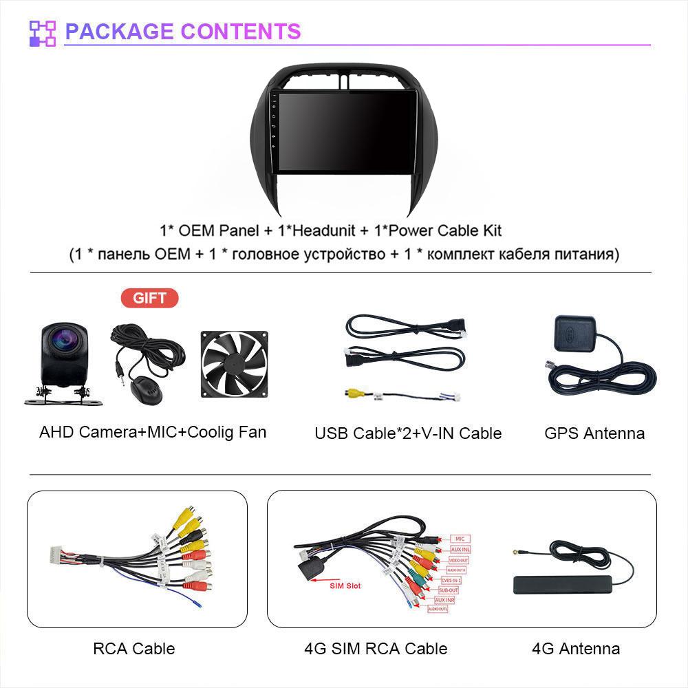 Android 16 Plug and Play Car Radio for Toyota RAV4 RAV 4 2003 - 2005, Carplay Screen, DAB+ Multimedia Player, 2K Car Radio, GPS