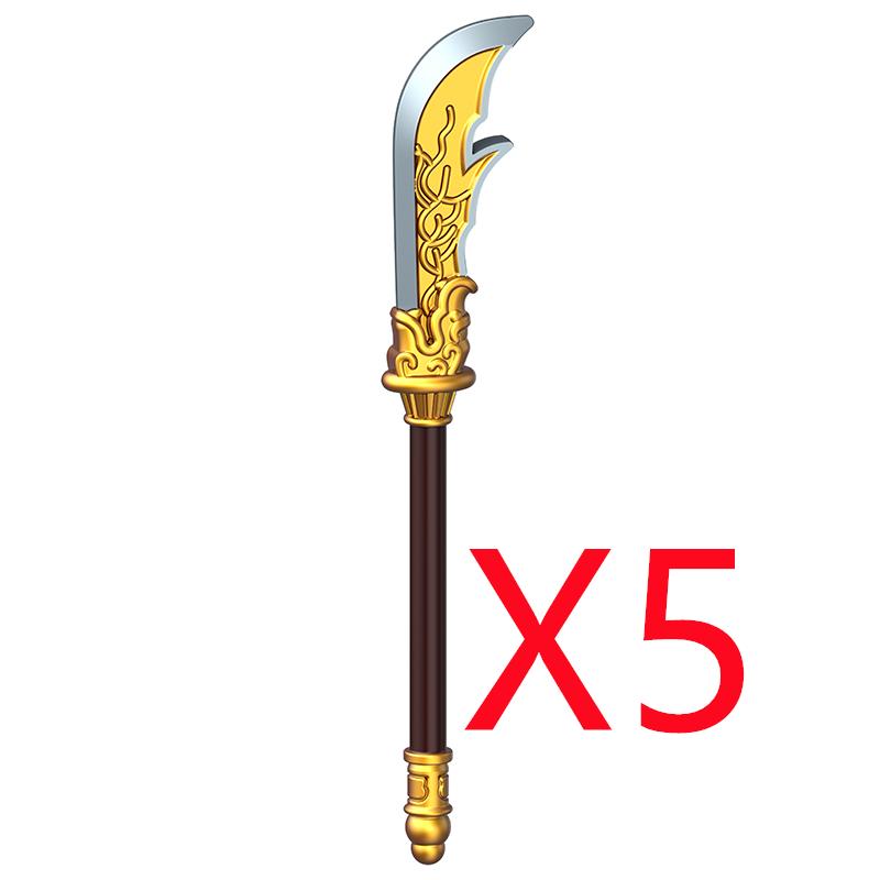 Medieval Military Building Blocks Soldier Figures Black Eagle Knight Weapons Accessories Bow Knife Shield Flag Bricks Toy K047