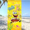 Spongebob Squarepants Cartoon Microfiber Printed Beach Towel Mountaineering Yoga Beach Swimming Running Absorbent Towel