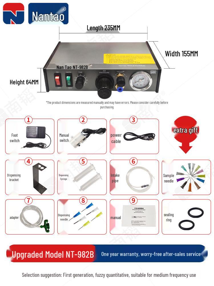 Nan Tao 982 Automatic Pneumatic AB Glue and Silicone Dispensing Machine