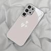 Minimalist Three small hearts electroplated silver Phone Case for Samsung GalaxyS26 S25 S24 S23 S22 S20FE Ultra Plus drop Cover