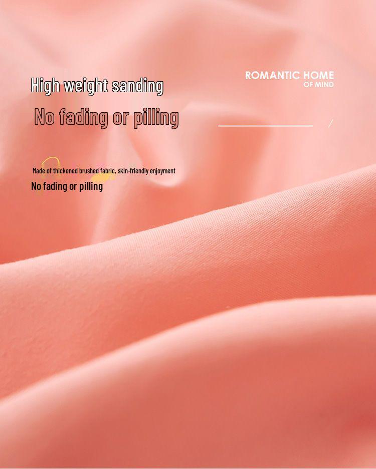 Korean Style Princess Bed Skirt - Non-Slip, Solid Color Cover