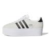 adidas Gazelle Up White Black (Womens) Women Sneakers Footwear-White Core-White Core-Black IH1289
