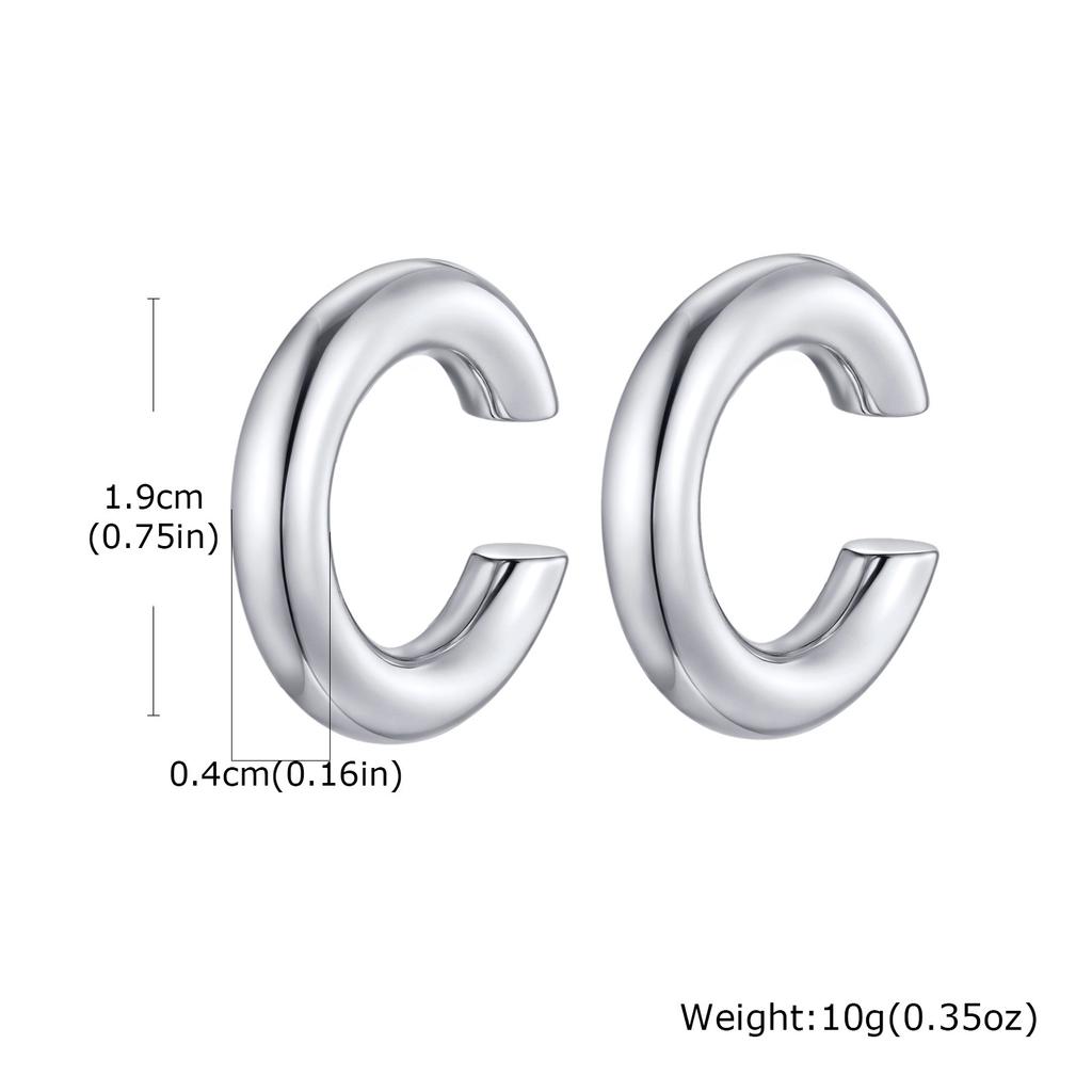 Earcuffs Stainless Steel Ear Cuffs for women girls, Helix Cartilage Clip on Earrings,Non Piercing Christmas Stocking Stuffers
