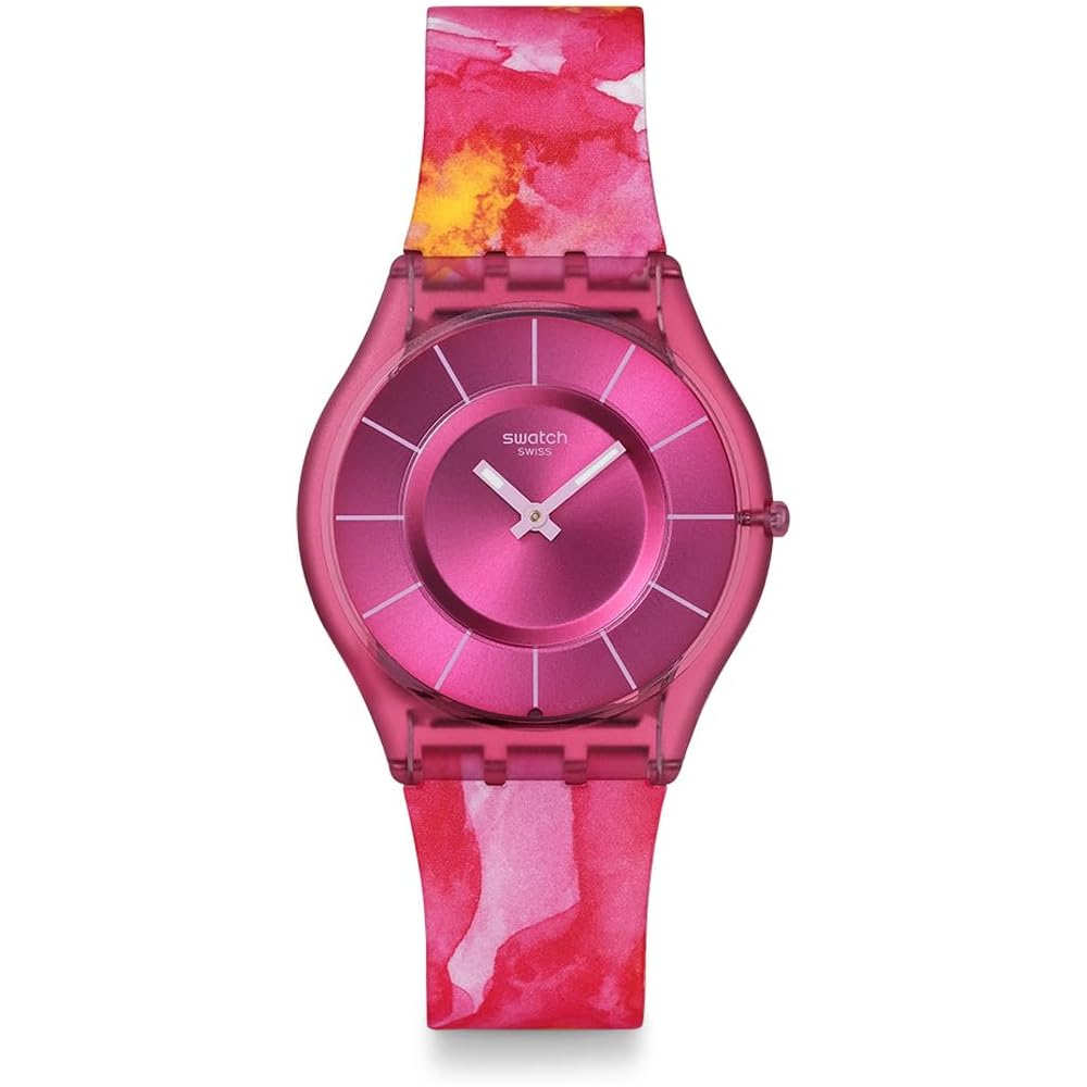 Swatch Skin Classic Biosourced Paradise Petals Unisex Watch Pink SS08P113