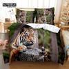 Tiger Digital Printing Bedding Set, Duvet Cover, 3D Bedding, Linen, Queen Size, Fashion Design