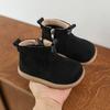 Children Boys Cotton Boots Autumn Winter Simple Kids  Ankle Plush Boots Versatile Warm Girls Causal Thermal Boots Zipper