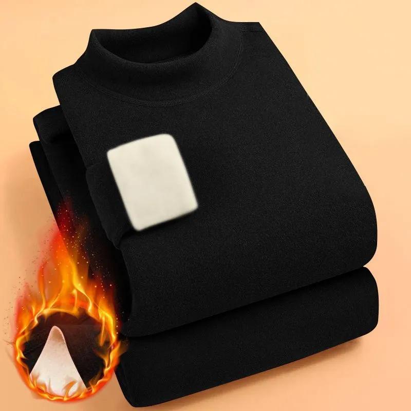 

Двустороннее бархатное термобелье для женщин, комплект, толстое, интимное, самонагревающееся, низ, топ с высоким воротником, комплект из 2 предметов XS чёрный