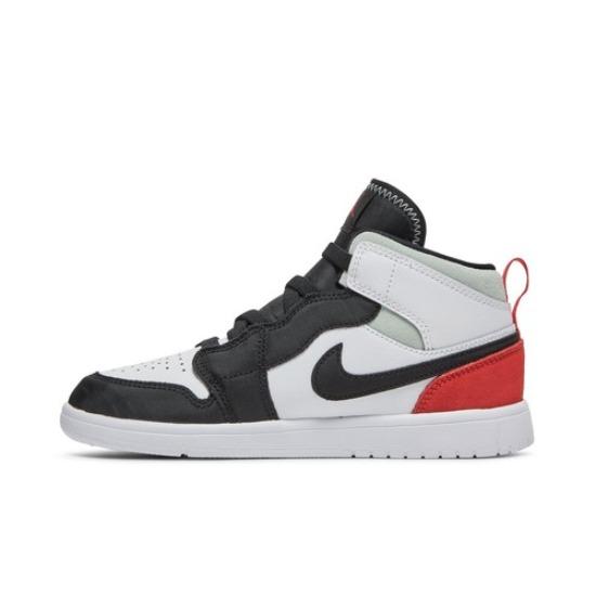 

Air Jordan 1 Mid ALT PS Red Black Toe Retro Sneakers AR6351-100 EU 28 червоний/чорний