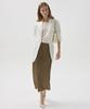 Aheule Liera Satin Tie Long Skirt_Brown