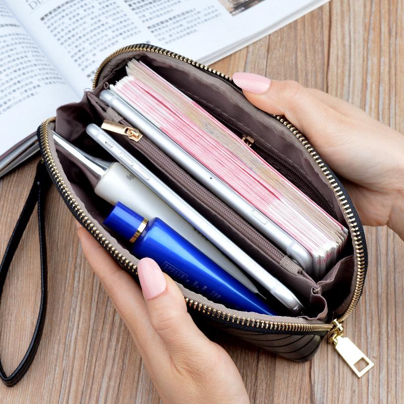 Clutch Bag Lady Zipper Wallet Female Bag Shell Cosmetic Bag Large Capacity Mobile Phone Bag