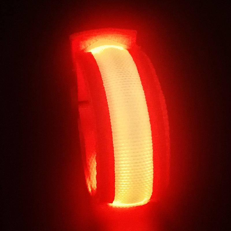 LED Luminous Bracelet: Flashing Wristband for Outdoor Night Running & Cycling with Company Logo Support