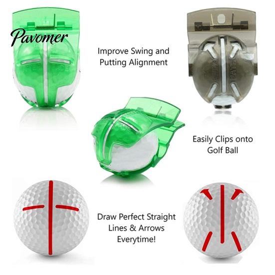 Golf Ball Liner Marker Plastic Transparent Aiming Scribing Clip Professional Line Drawing Tool Portable Alignment Marking Accessories High-quality