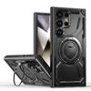 Heavy Duty Magnetic Charging Case For Samsung Galaxy S26 S25 S24 S23 S22 FE Ultra Plus Ring Bracket Raised Camera Bezel Cover