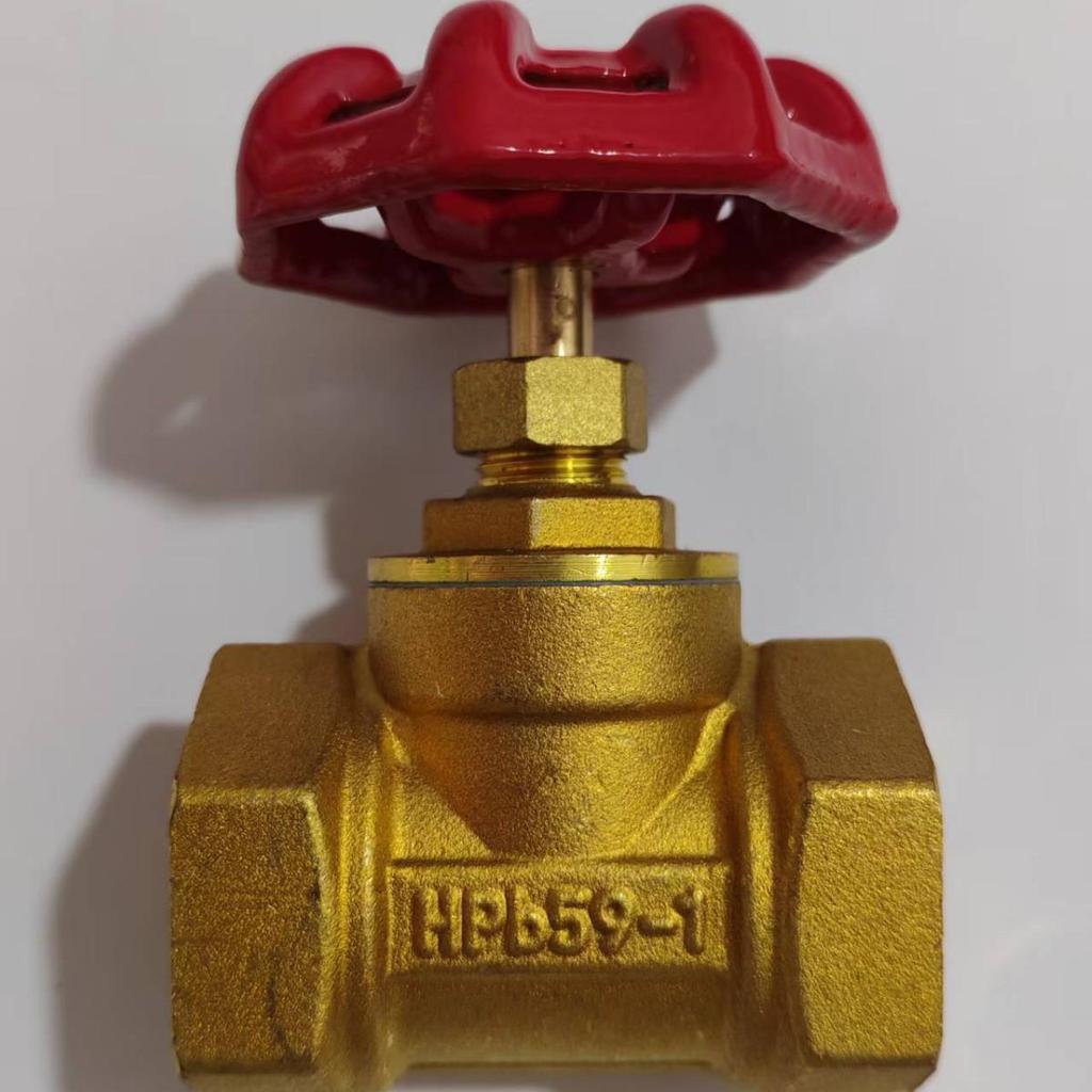 Brass Stop Valve with Internal Threads, DN15-50, Sizes 1/2"-1", Copper Construction