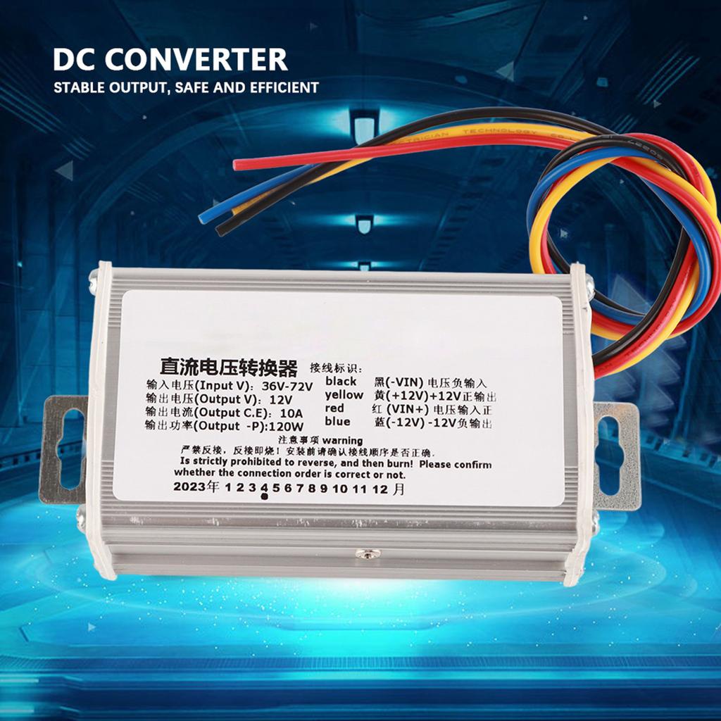 DC Converter Step Down Power Supply Module 36V‑72V to 12V 10A 120W