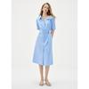 ELLE Elegant Off-Shoulder Design Shirt Dress