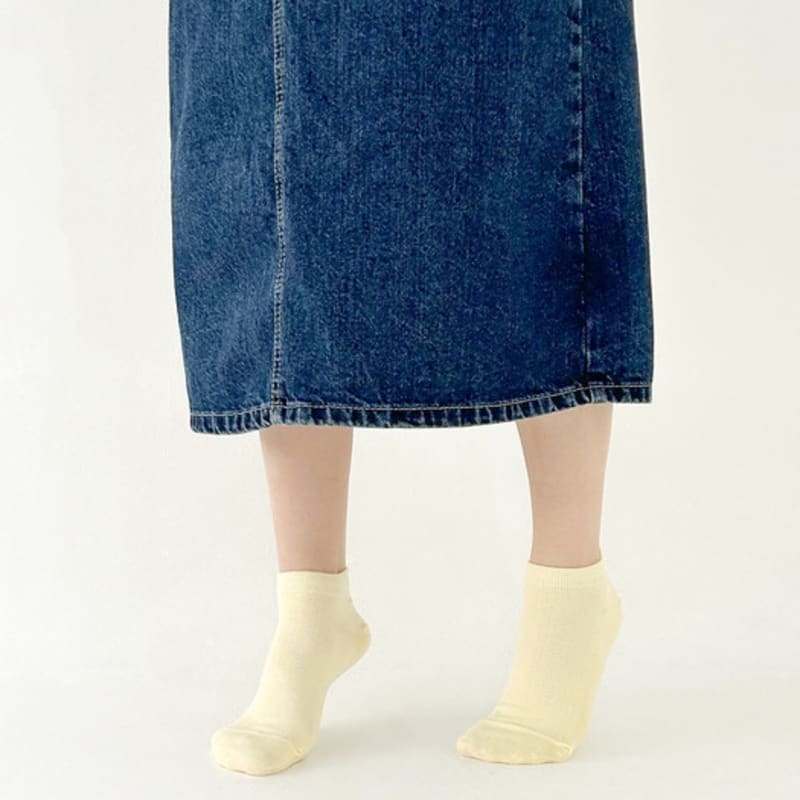 GULE SOKKER ANKELSOKKER PUNCHING PASTELLgul