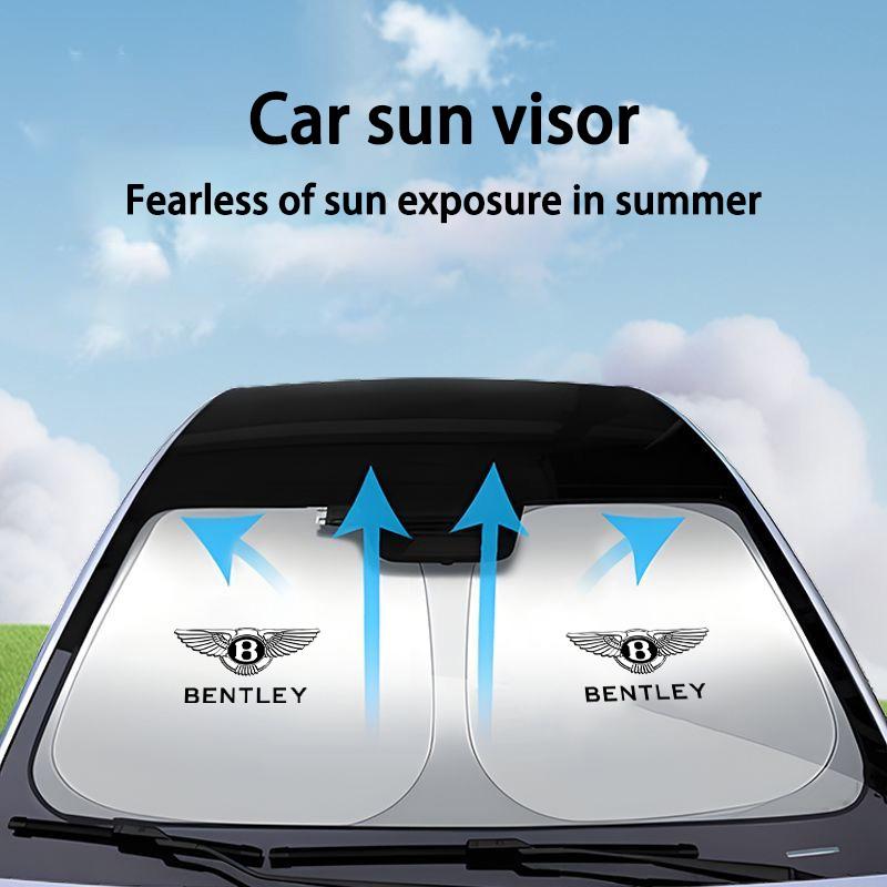 New Car Windshield Sun Shade Cover Visor UV Protection Shield Accessory For Bentley Flying Spur Continental GT Bentayga Mulsanne