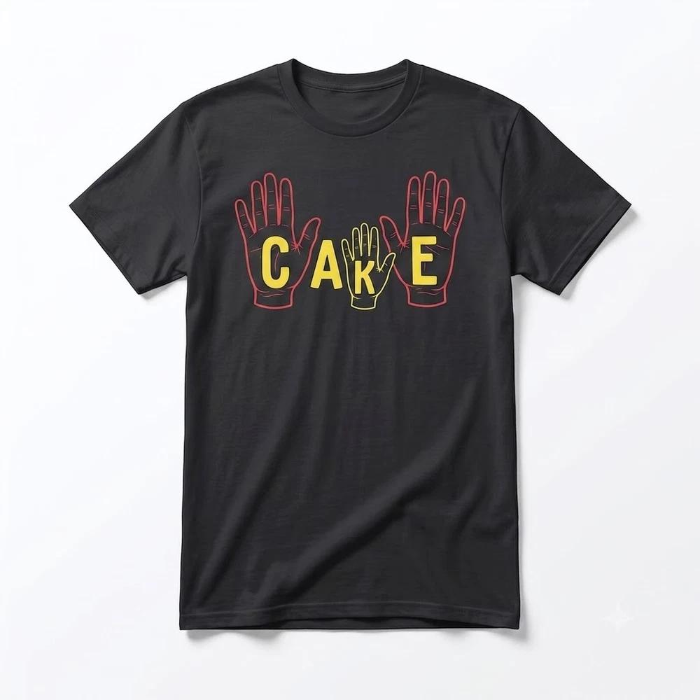 Cake Funny Dark Humor Black TShirt S