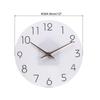 12/14 Inch Silent Non Ticking Wall Clock Wooden Clock Modern Wall Clocks Decorative for Home Living Room Bedroom Office Kitchen
