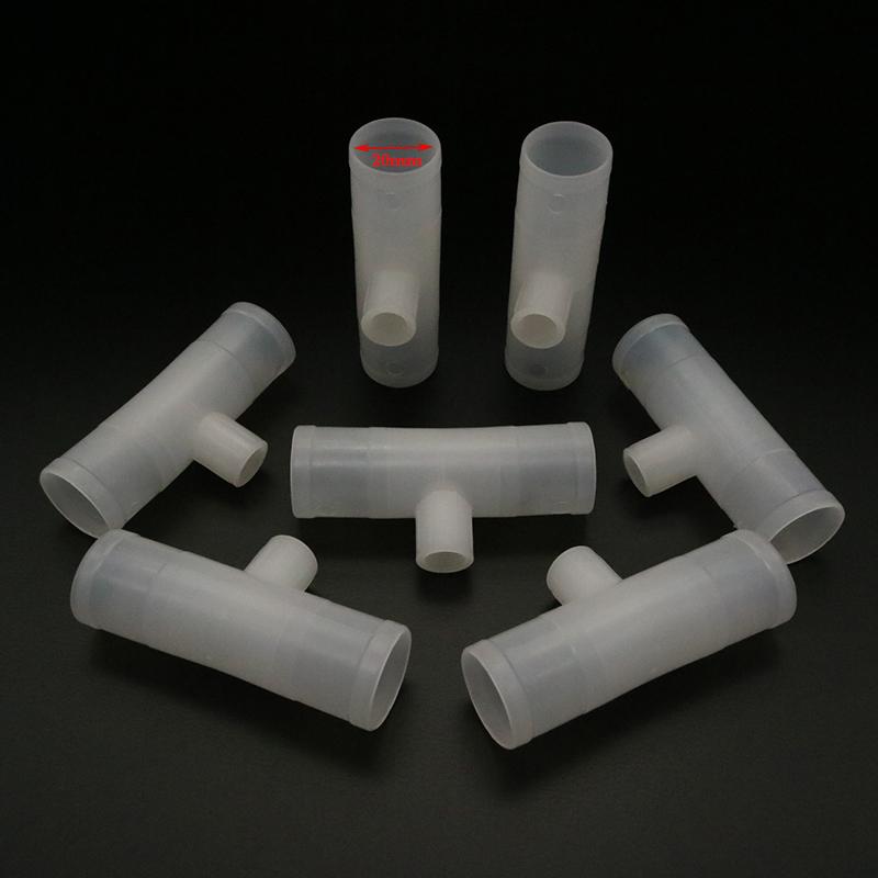10 Pcs Chicken Quail Poultry Animal Drinking Water Connection Pipe Connect 9mm Thread Pipe Diameter 65mm long Caliber 20mm 25mm