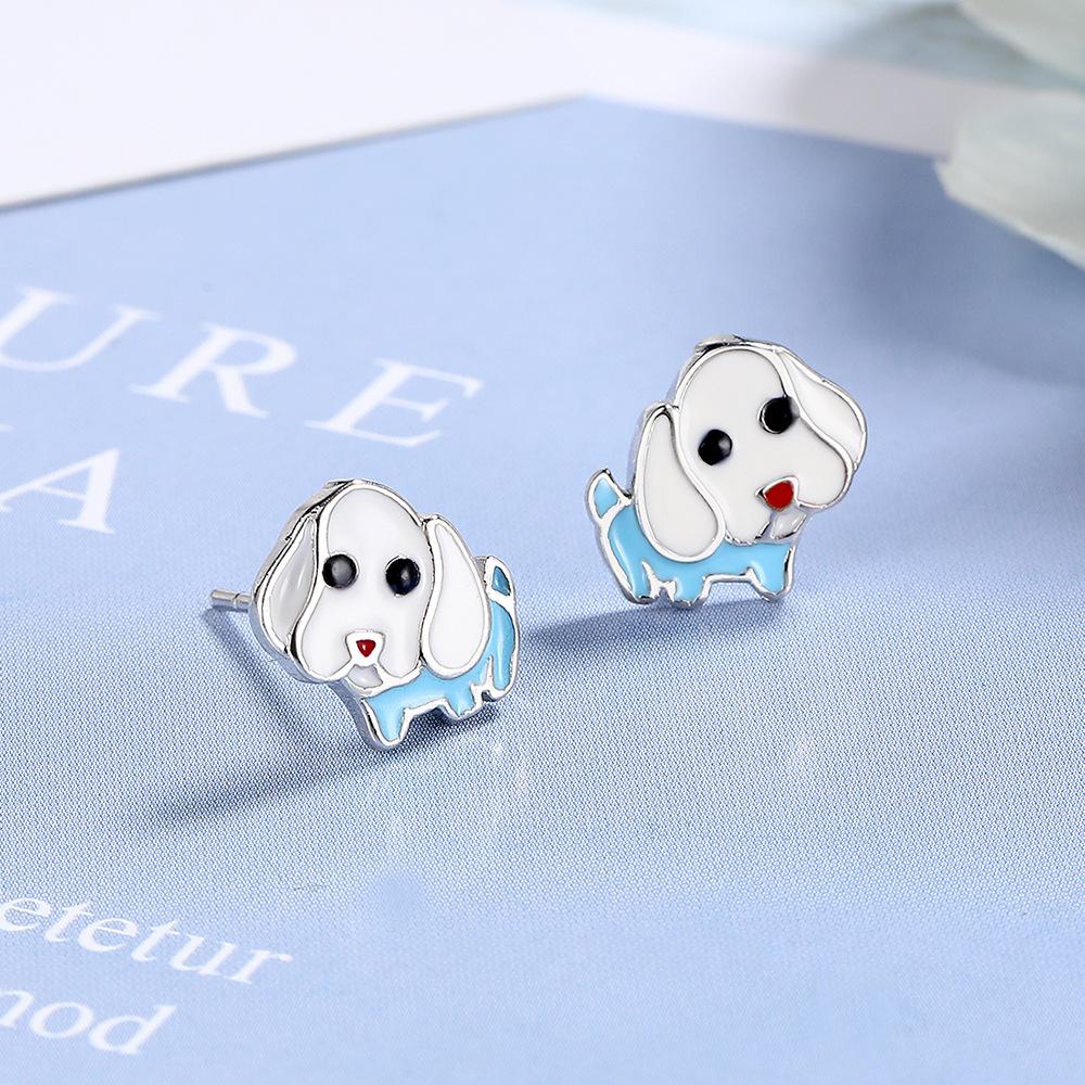 New 925 Sterling Silver Heart Stud Earrings For Women High Quality Exquisite Student Girlfriend Jewelry Accessories Heart GiftGood Product