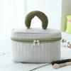 2024 Luxury Color Block Makeup & Toiletry Travel Bag - Large Capacity, High-End Design, Portable Storage with Premium Style