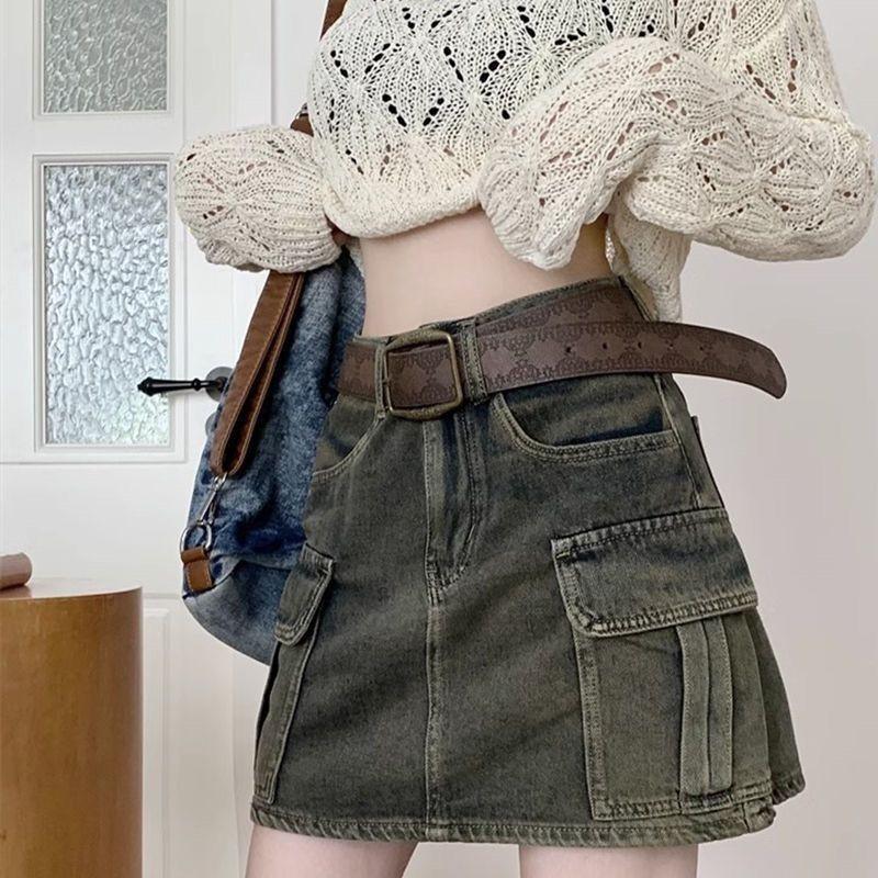 Vintage Western Style Embossed Womens Belt In Ethnic Brown With Free Tool Puncher