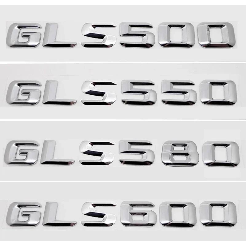 Car Rear Sticker Alphabet Trunk Badge Decal Exterior for Mercedes Benz GLS400 GLS450 GLS500 GLS550 GLS580 GLS600 Accessories