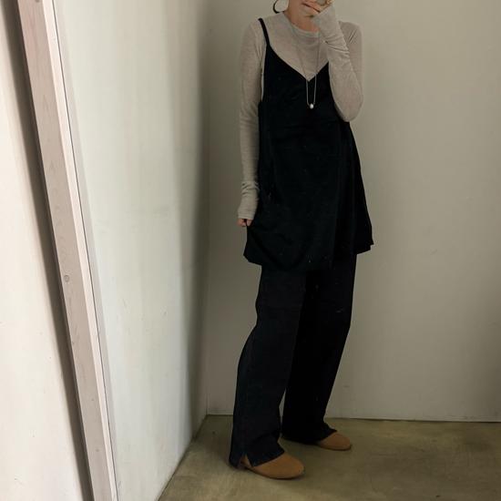 Velvet Layered Tank Top & Mini Dress 2 Colors ONE SIZE кремовый