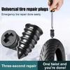 Tubeless Tire Patch Tire Repair Screws Puncture Set for Car Motorcycle, Vacuum Tubeless Tyre Rubber Nail Repair Tools Kit