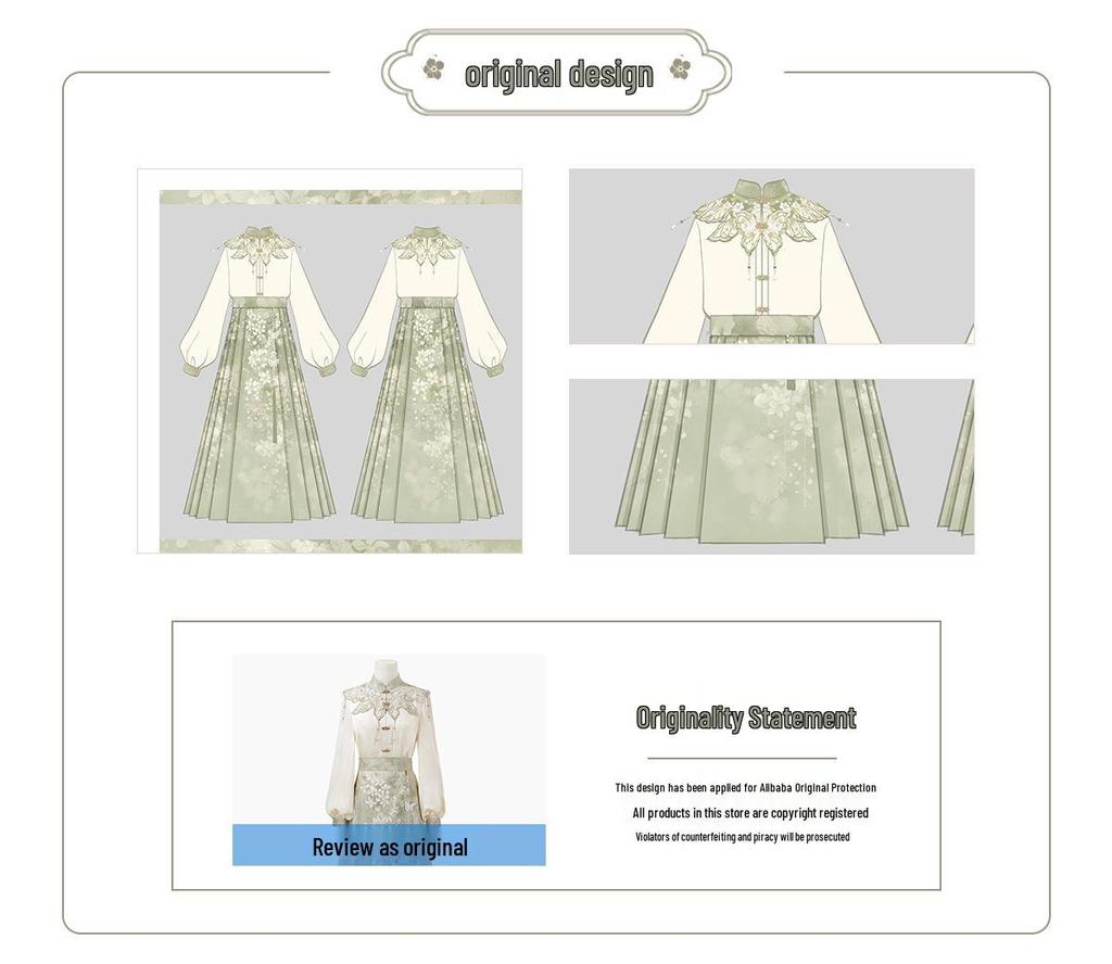 Original Jasmine Hanfu - Women's Chinese-Style Dress Set