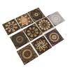 10pcs Tile Sticker Waterproof Clear Pattern Self Adhesive Wall Decals for Hotel Bedroom Kitchen